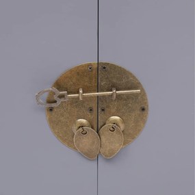 vidaXL szürke császárfa éjjeliszekrény 38 x 28 x 52 cm