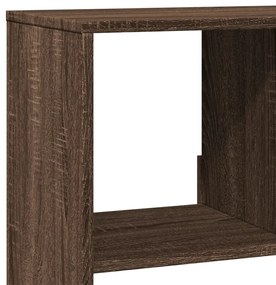 barna tölgy színű szerelt fa könyvszekrény 100 x 33 x 156,5 cm