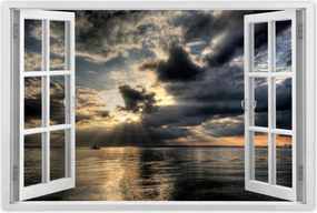 Poszterek 120x80 Naplemente a felhők között