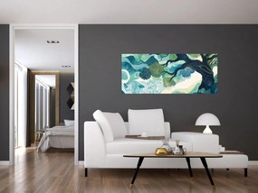 Kép – Az életfa zöld lombkoronája (120x50 cm)
