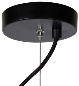 Lucide 45449/76/30 - Csillár zsinóron ELODIE 3xE27/40W/230V fekete
