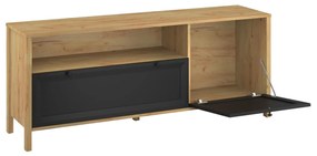 TV szekrény Bruselas (tarany craft (tölgy + fekete). 1116786