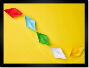 Poszterek keretben 40x30 Origami Papírhajók