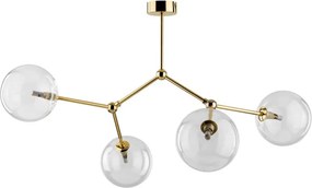 TK LIGHTING 10070 FAIRY Glamour Mennyezeti Lámpa Átlátszó, Arany G9 IP20