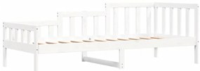 fehér tömör fenyőfa kanapéágy matrac nélkül 90 x 200 cm