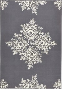 Orientális grafitszőnyeg nappaliba 80x150cm