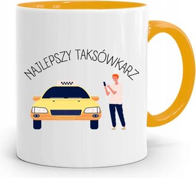 Sárga Bögre Taxisofőrnek A Legjobb Taxisofőr fényképes nyomtatással