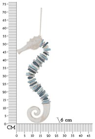 Fa fali dekoráció 22x55 cm Sea Horse – Mauro Ferretti