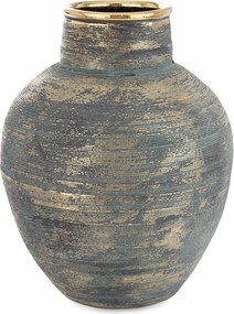 Váza arany üveg dörzsölt fedél dekoráció stílusos kerámia