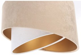 Csillár zsinóron GALAXY 3xE27/60W/230V bézs/fehér/arany