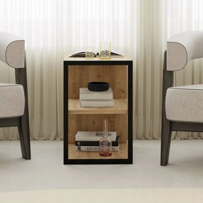 Houseland Echo dohányzóasztal, zafír tölgy/fekete