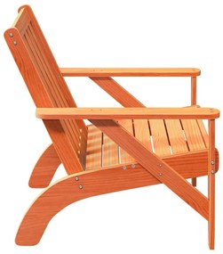 Kerti adirondack szék viaszbarna 75x77x77 cm tömör fa fenyőfa