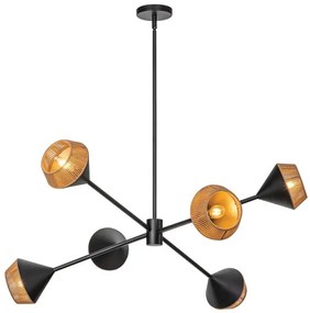 Alora Mood ALM-DAPHNE6-MB - Rudas függeszték DAPHNE 6xE14/40W/230V
