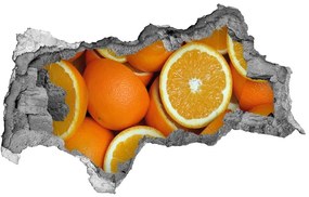 3d lyuk fal dekoráció Fele narancssárga nd-b-49786536