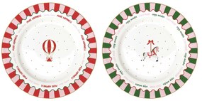 Porcelán lapostányér szett 2 db-os 27 cm díszdobozban Christmas Twist