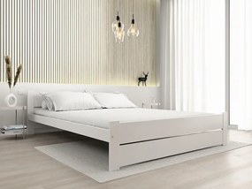 Ágy IKAROS DOUBLE 180 x 200 cm, fehér Matrac: Matrace Sommera 18 cm, Ágyrács: Ágyrács nélkül