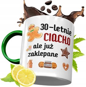 Zöld Bögre 30 30-AS 30-AS Születésnapra Ajándék fényképes nyomattal