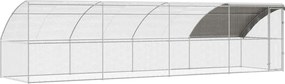 vidaXL Csirkeketrec 4 pcs Ezüst 800 x 200 x 200 cm Acél és PE