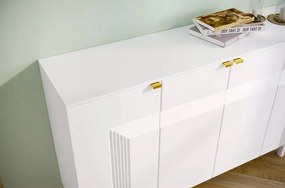 Yoko 4 ajtós komód fehér 156cm
