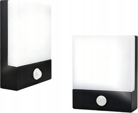 LED-es homlokzati lámpa kültéri kerti fali lámpa mozgásérzékelővel