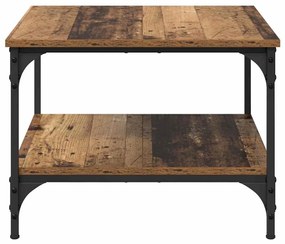 vidaXL Dohányzóasztal Öreg fa 55 x 55 x 40 cm Faanyag