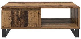 Dohányzóasztal fiókkal Régi fa 90 x 60 x 35 cm Faanyag