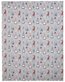 Karácsonyi mintás pamut asztalterítő 137x229 cm Gnomes – Catherine Lansfield
