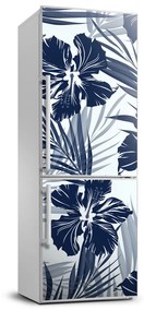 Hűtő matrica Trópusi virágok FridgeStick-70x190-f-109737584
