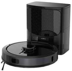Nedis WIFIVCL002CBK - Intelligens robotporszívó felmosóval Wi-Fi Tuya fekete + távirányító
