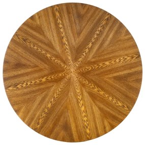 Étkezőasztal CARMELO 75 x 100 cm fekete/barna