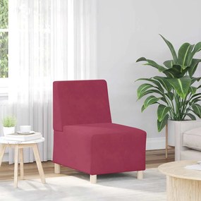bordó bársony kanapéfotel 55 cm