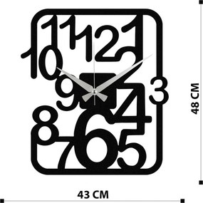Enzoclock fém falióra, 48×43 cm