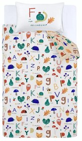 Egyszemélyes gyerek ágyneműhuzat 140x200 cm Woodland Alphabet – RHS