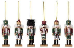 Fa karácsonyfadísz készlet 6 db-os 13 cm Nikita – Bloomingville