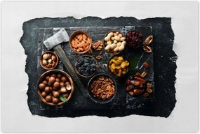 Poszterek 120x80 Szárított dió és péksütemény
