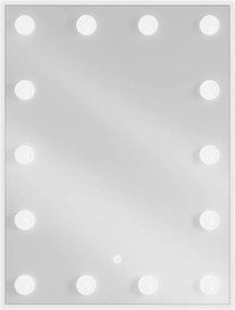 Mexen Dona megvilágított fürdőszobai tükör 60 x 80 cm, LED 6000K, páramentes - 9818-060-080-611-00
