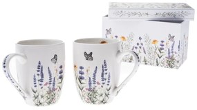 Fehér porcelán bögre szett 2 db-os 350 ml – Dakls