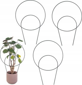 Virágtámasz Fém Támasztó Létra Támasztó 3 db-OS Szett