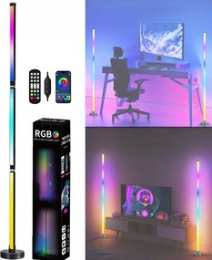 Magas Led Lámpa Rgb Álló Sarok Álló Éjjeli Lámpa 120CM Távirányítóval