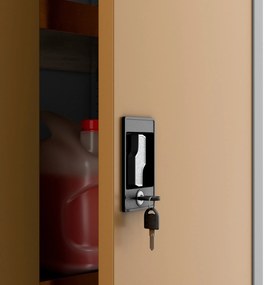 MARIA VEGYSZERSZEKRÉNY, 900 x 1850 x 400 mm, szürkéssárga