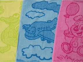 Gyerek törölköző BEBÉ mackó narancssárga 30x50 cm