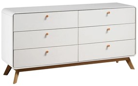 Fehér alacsony komód 150x74 cm Caitlin – Støraa