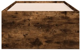 füstös tölgy kanapéágy fiókkal matrac nélkül 90x190 cm