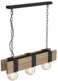 Csillár láncon SODER 3xE27/60W/230V