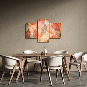 Festett őszi levelek képe (90x60 cm)