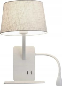 Funkcionális fali lámpa hajlékony ággal, amely hangulatot kölcsönöz a Dakota hálószobának