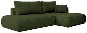 Sarokkanapé Fergie (J) (zöld + fekete). 1099466