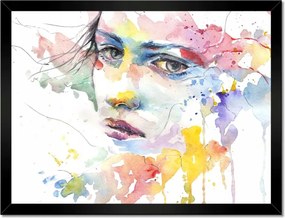 Poszterek keretben 40x30 Akvarell Portré figura