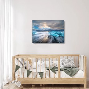 Üveg kép - Diamond Beach (70x50 cm)