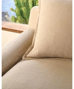 Bézs len kanapé 230 cm Zenira – Kave Home